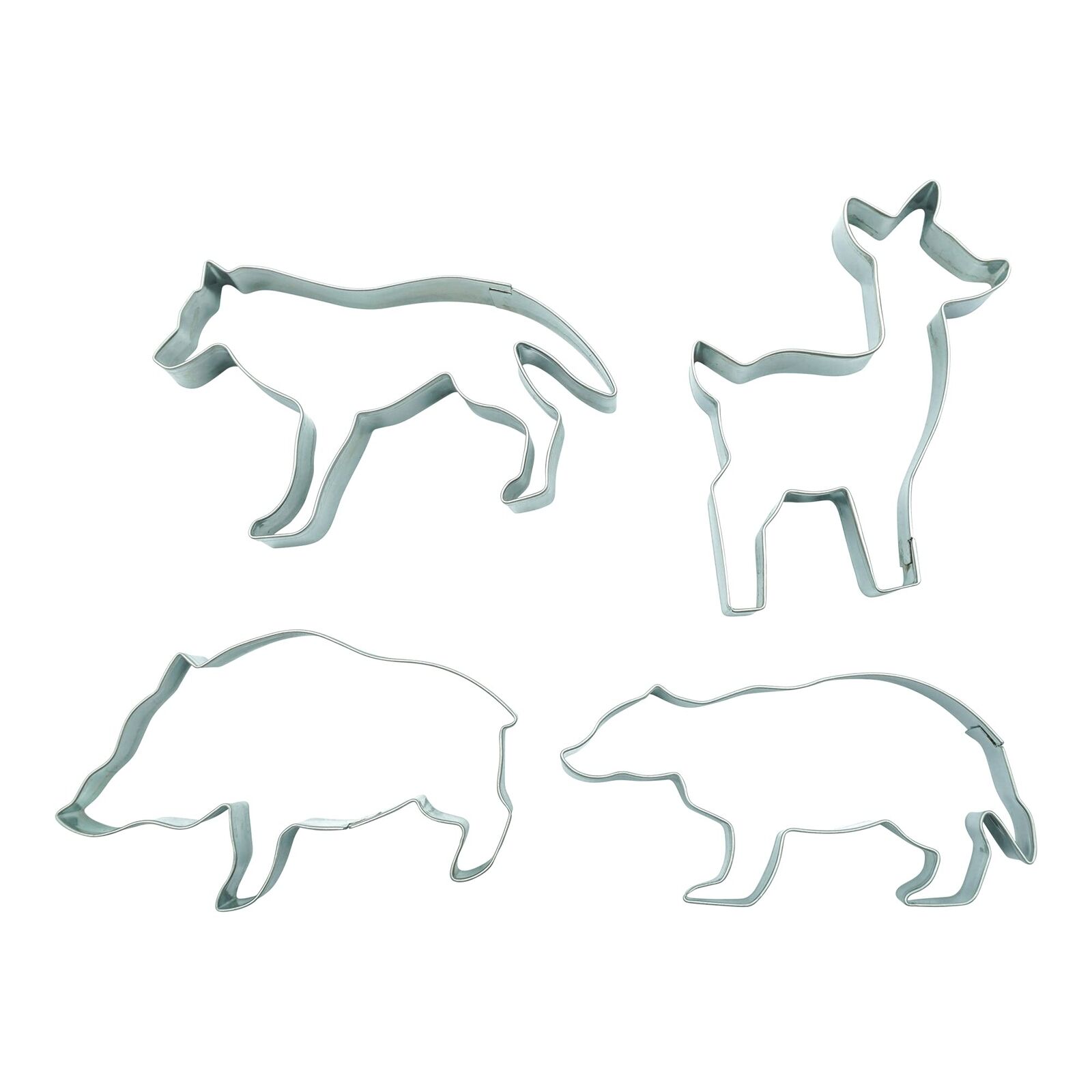 BekkiB 880751 – Set di 4 formine per biscotti "foresta" – formine di animali ...