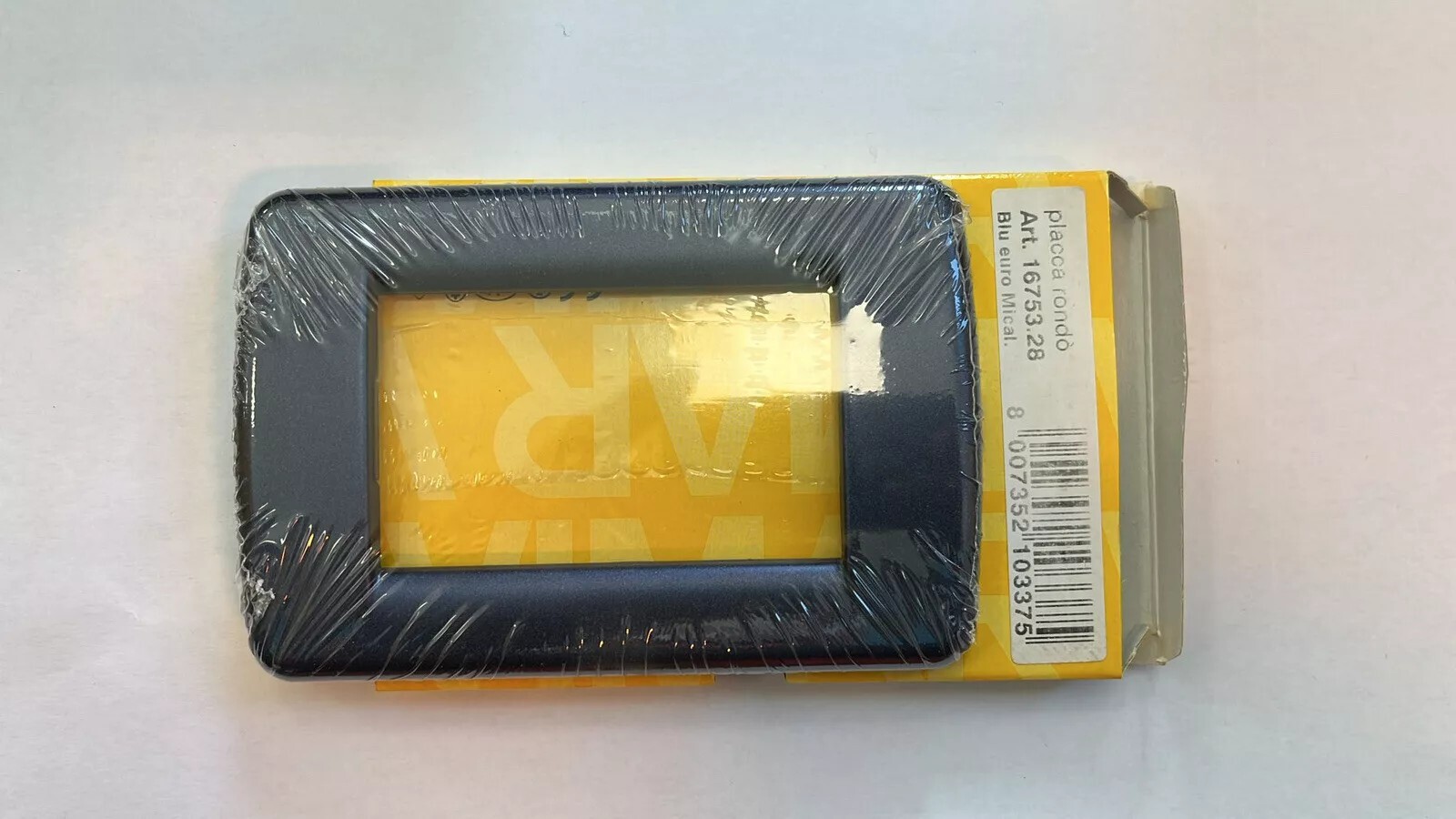 Placca 3 Moduli – Blu Euro Metallizzato – IDEA