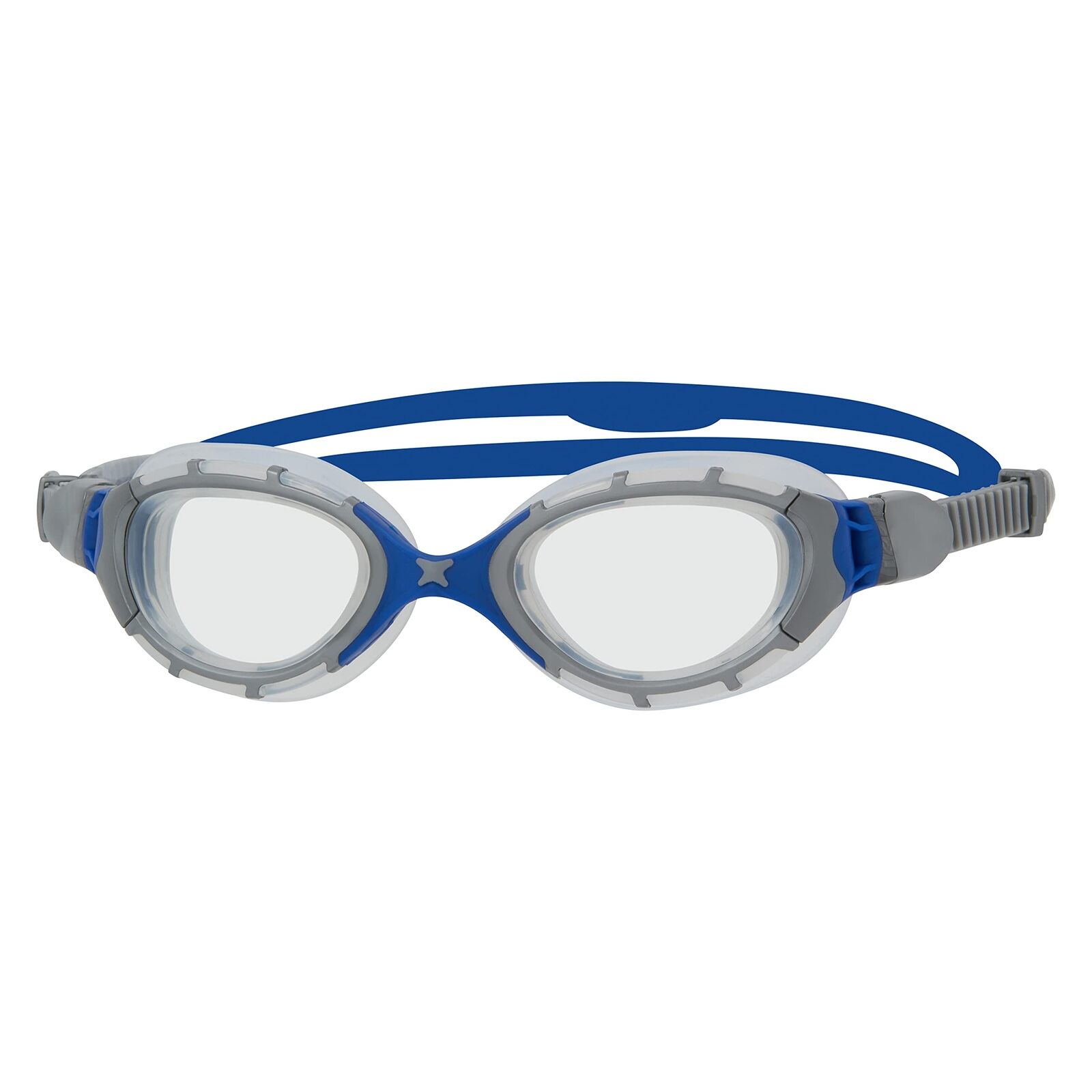 Swimming Goggles Zoggs Predator Flex Grey Blue NUOVO