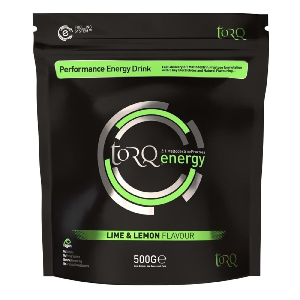 Torq Natural Energy Drink (1 X 500G): Lime & Lemon CYCLING AC NUOVO