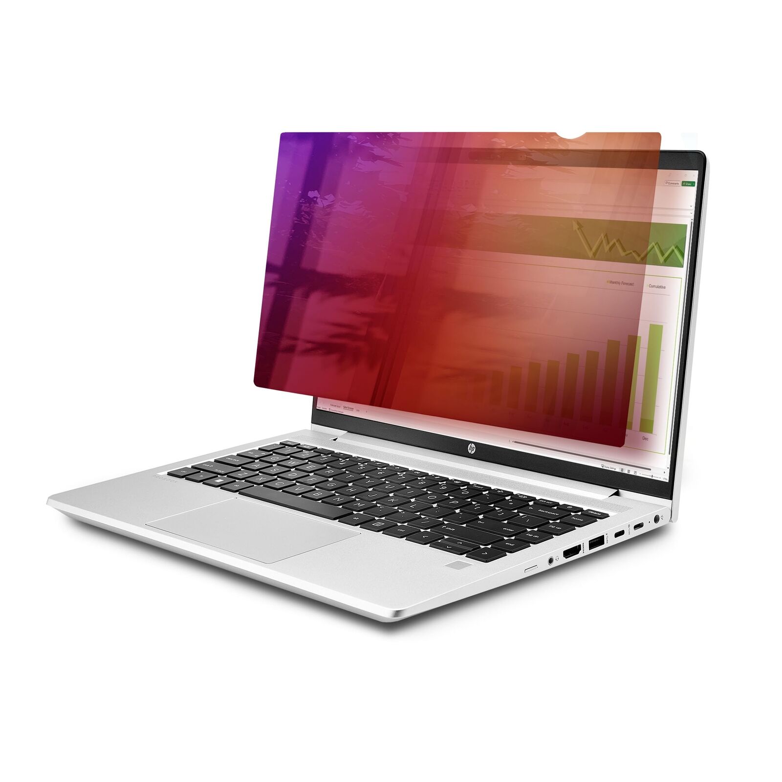 14In Laptop Privacy Screen Gold Privacy Filter/Security Shi NUOVO