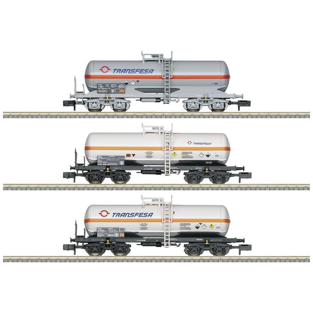 N Kit 3 pz. Vagone cisterna TRASSFESA di RENFE MiniTrix 18267