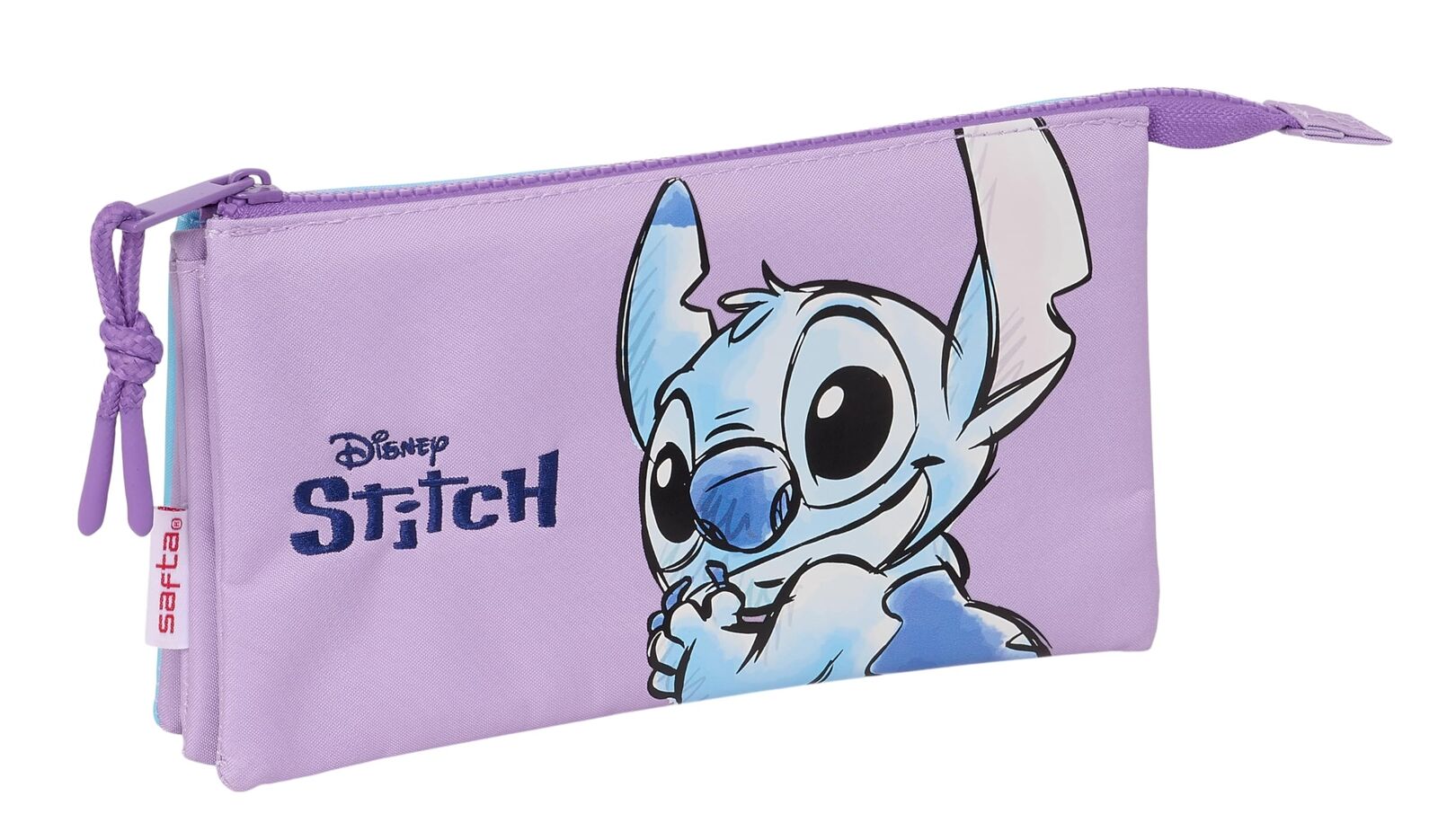 Triple Carry-All Stitch Sweet Blue Lilac 22 X 12 X 3 Cm NUOVO