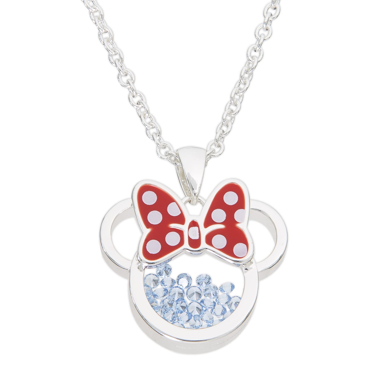 MINNIE - Birthstone Floating Stone Necklace in Sil NUOVO