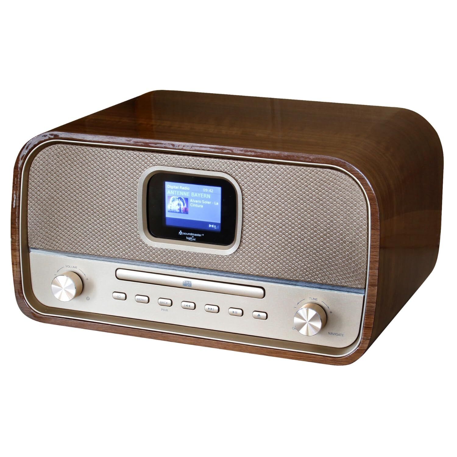 soundmaster DAB970BR1 HiFi-Anlage 2x 15 W RMS NUOVO