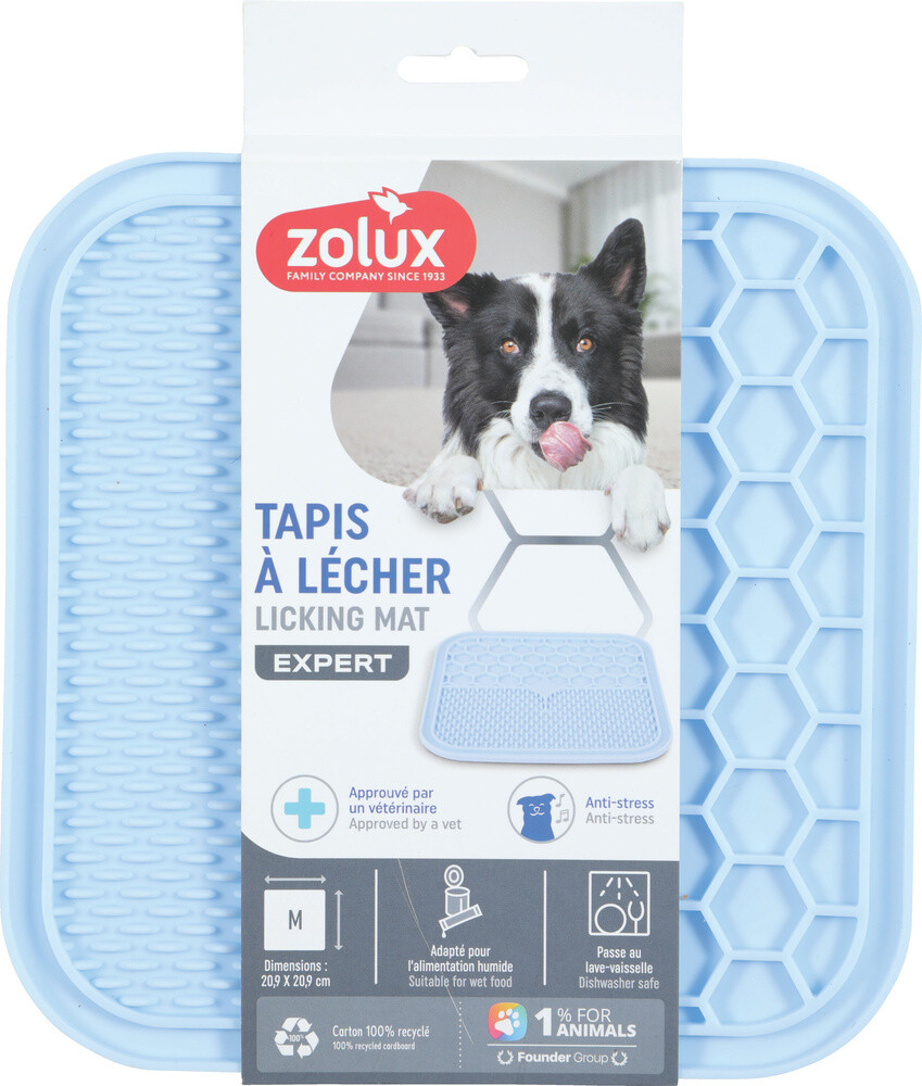 Zolux tappetino Licking Mat azzurro 21x21 cm