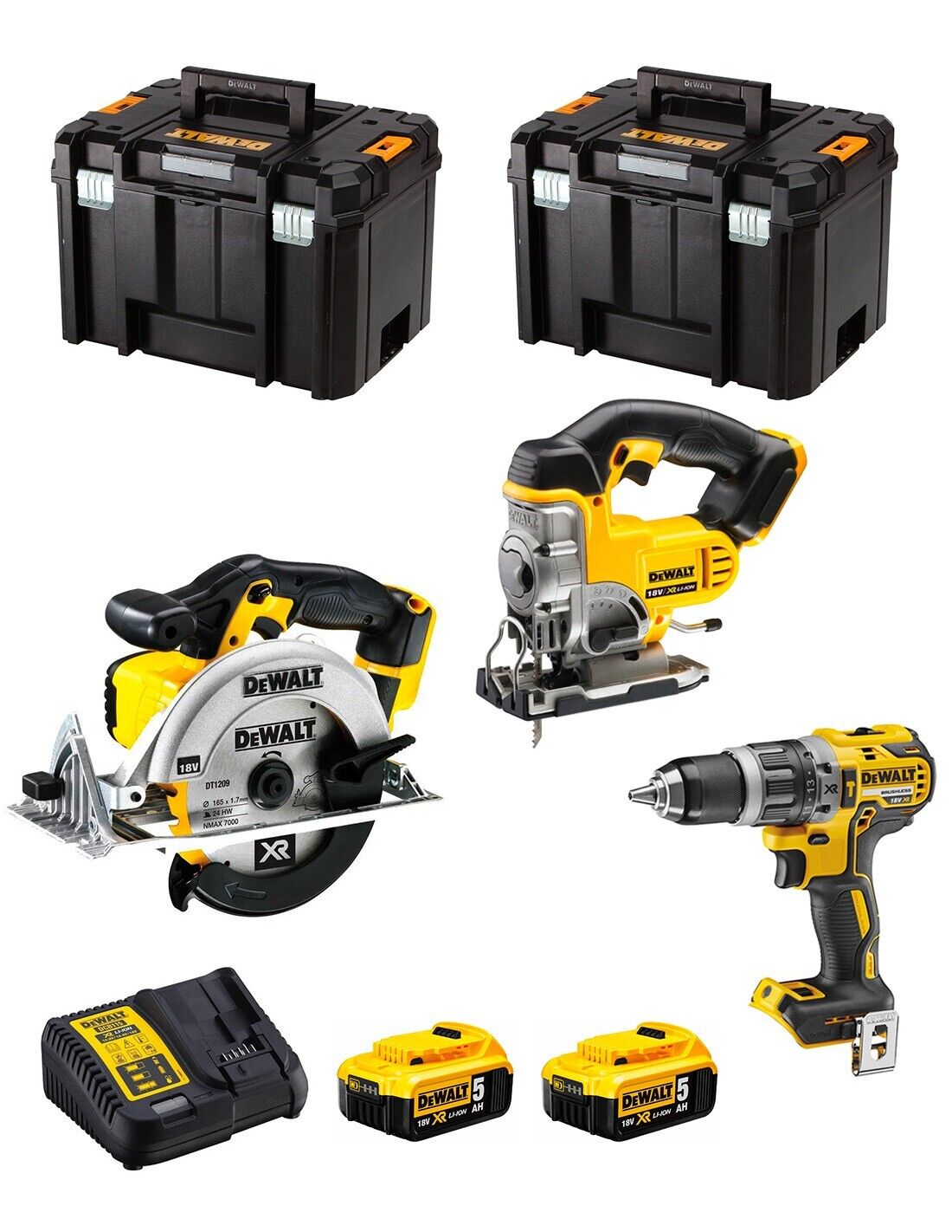 Dewalt  kit dwk300 (dcd796 + dcs331 + dcs391 + 2 x.. 8435587916918