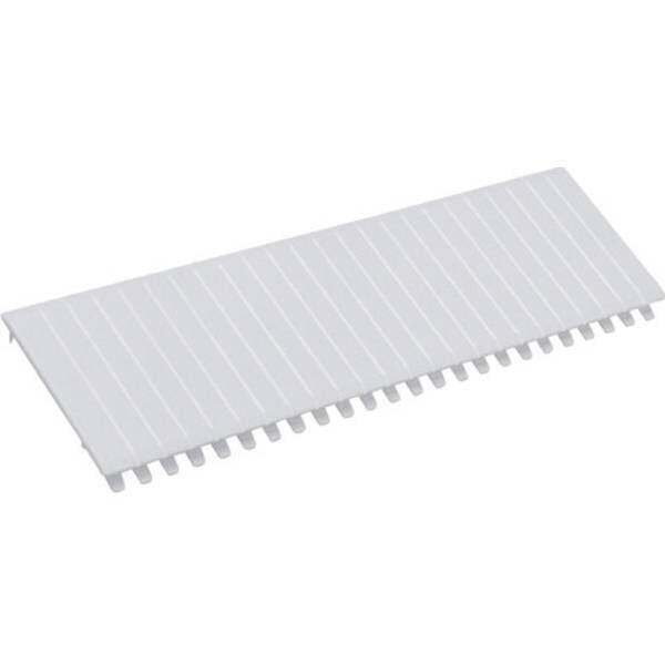 Hager s35s striscia di copertura plastica bianco puro ral 9010