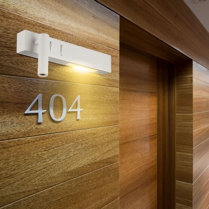 V-TAC PRO VT-2953 lampada da muro 6w + applique hotel da lettura 3W LUCE 3000K b