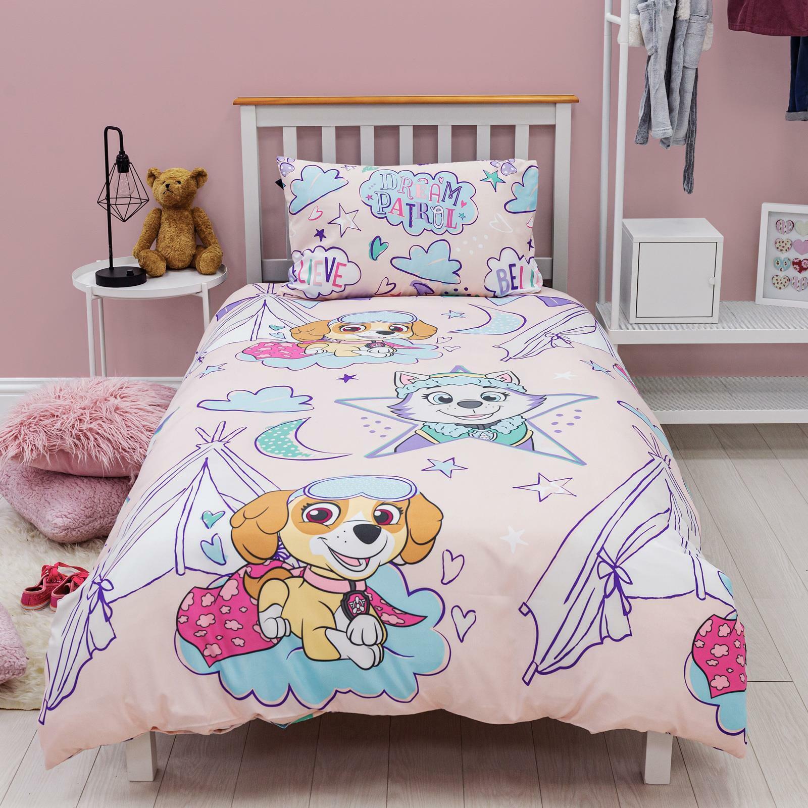 Set Copripiumino Singolo Paw Patrol Per Pigiama 2-in-1 Design Letto Per Bambini