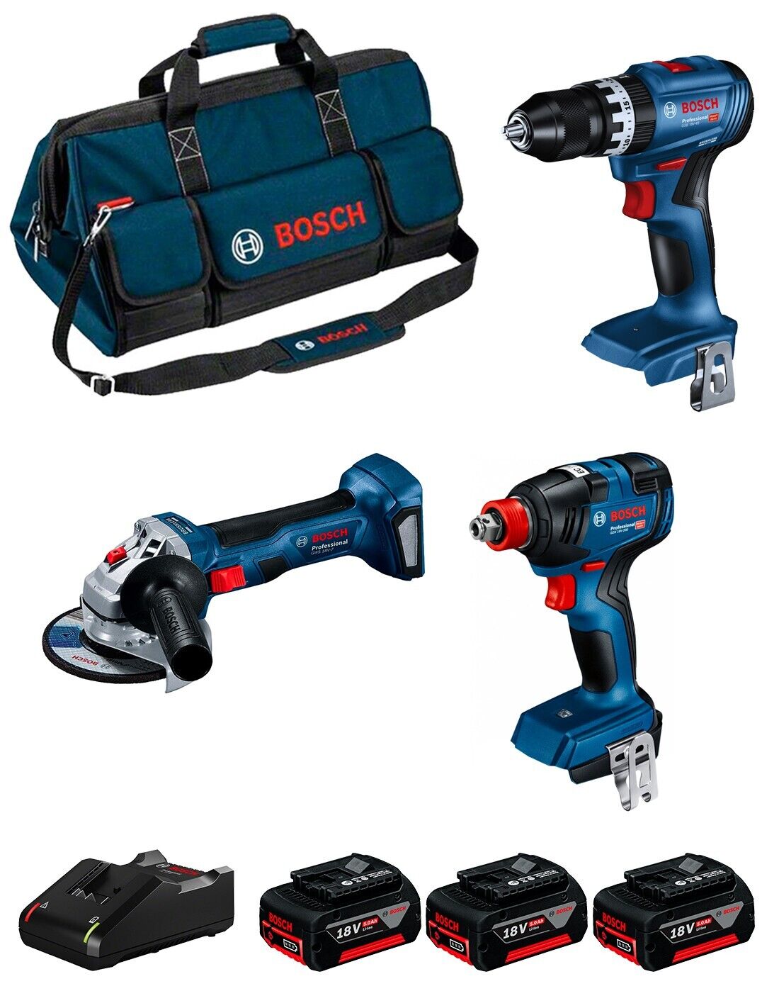 Bosch professional bosch kit 0615990n31 (gsb 18v-45 + gdx 18v-200 +.. 4059952687