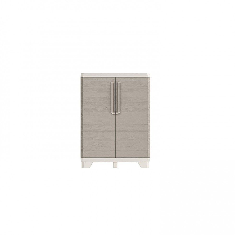 40534 Keter Wood Grain Armadio Basso in Resina GT/WDG cm. 68x39x97