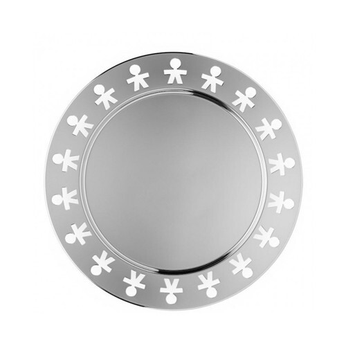 ALESSI VASSOIO ROTONDO Girotondo Acciaio Inox AKKGT