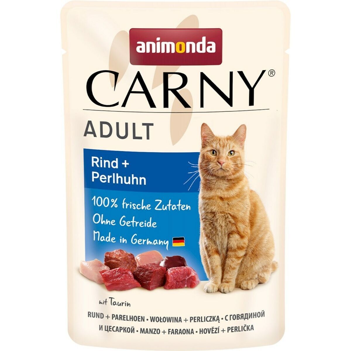 Cibo per gatti Animonda Carny Adult Beef and guinea fowl Carne di manzo e vit