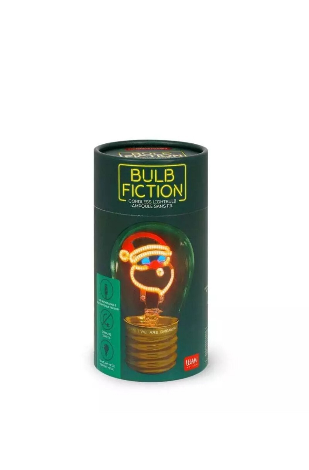 Lampada da tavolo LEGAMI in vetro- BULB FICTION - babbo natale