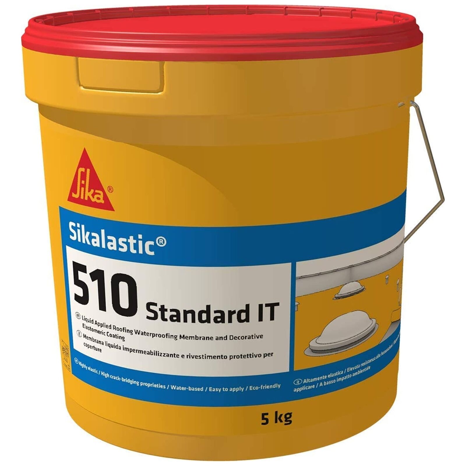 Sika - Sikalastic 510 Standard IT Grigio- Membrana liquida impermeabilizzante...