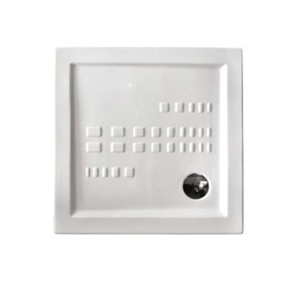 Piatto doccia 80x80 cm in ceramica altezza 5.5 cm