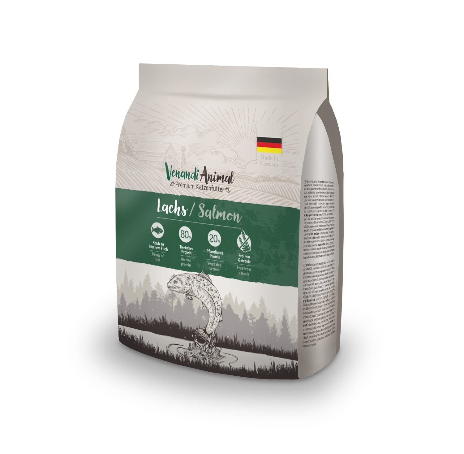 Venandi Animal Salmone come Mangime Secco Senza Cereali 300 g