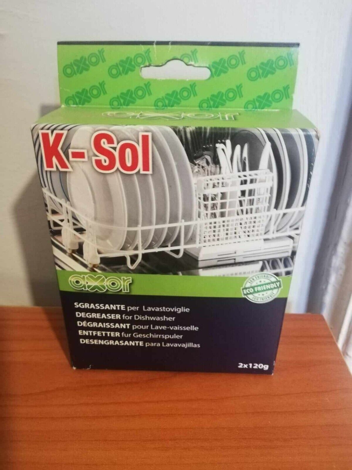 K-SOL AXOR SGRASSANTE PER LAVASTOVIGLIE ECO FRIENDLY 2X120G