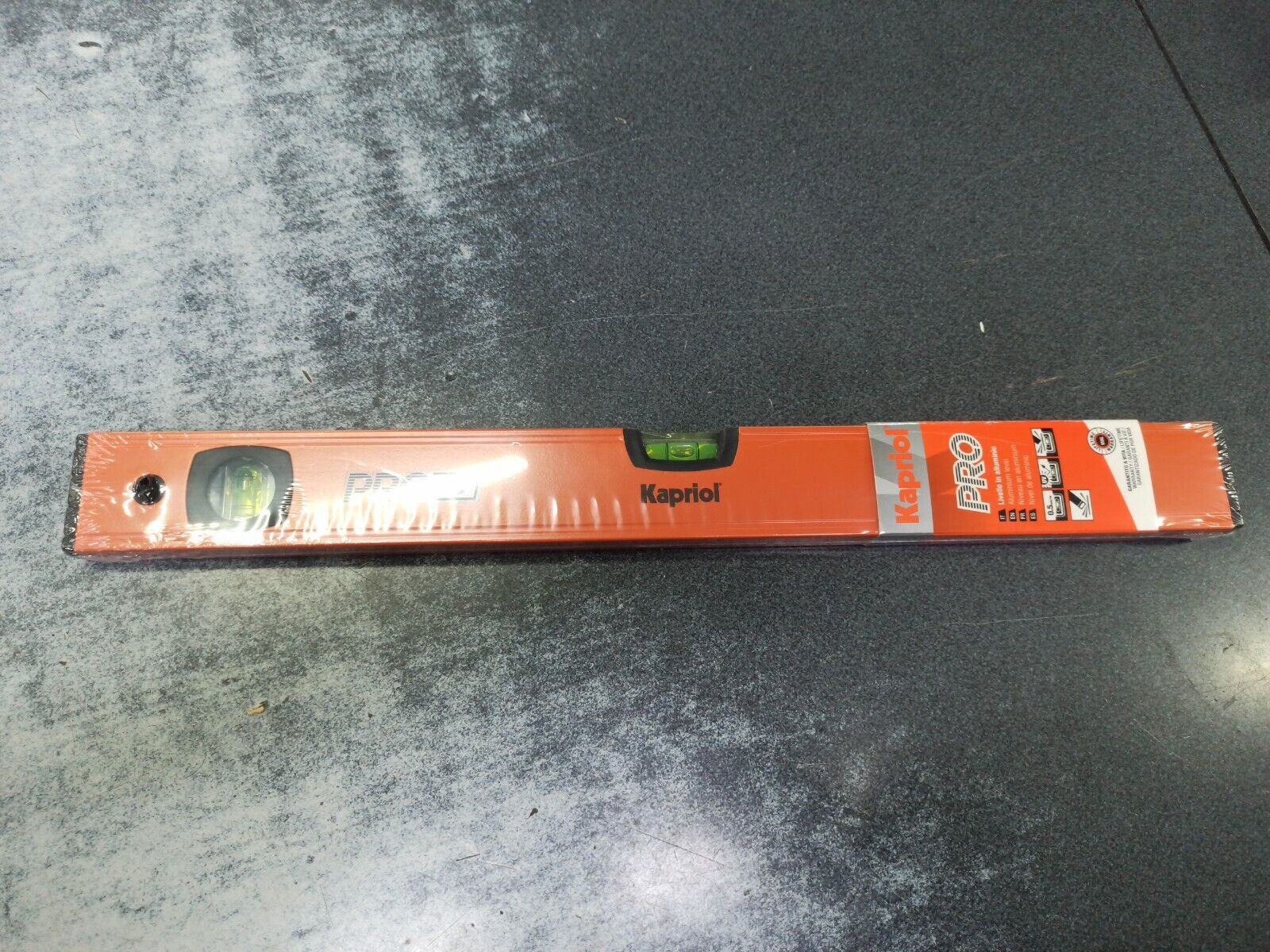 LIVELLO KAPRIOL  2 BOLLE CM.60 LIVELLA LIVELLI ALLUMINIO UTENSILI MANUALI