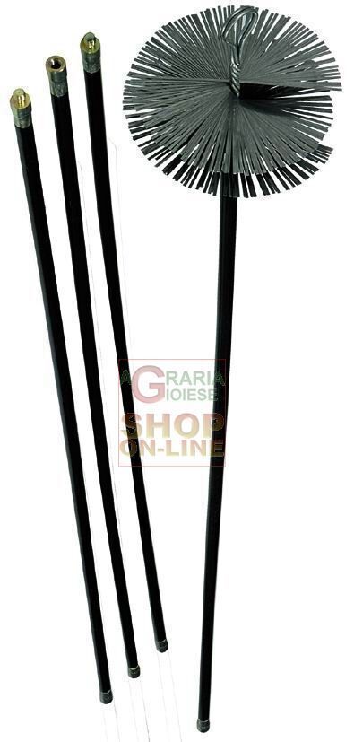 31793 KIT SPAZZACAMINO 6 CANNE DA CM. 140 DIAMETRO MM. 200