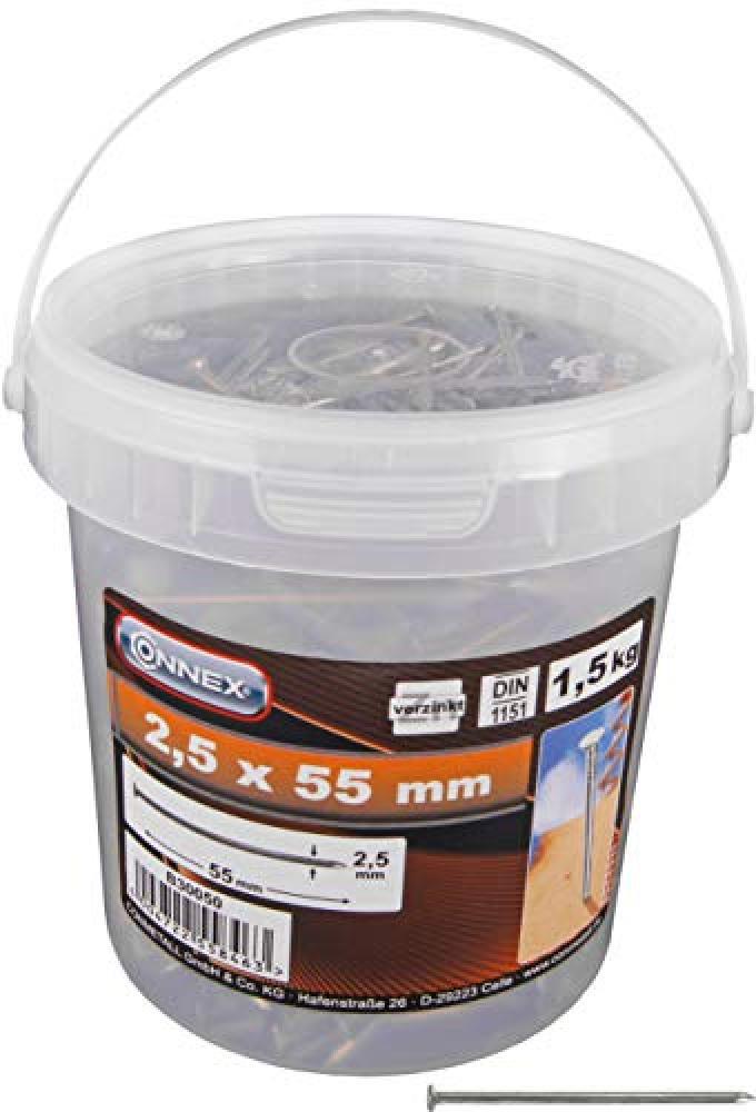 (TG. 2,8 x 65 mm) Max-Power B30050 Secchiel.1.5 kg Chiodi Tp 2.5 x 55 mm - NUOVO