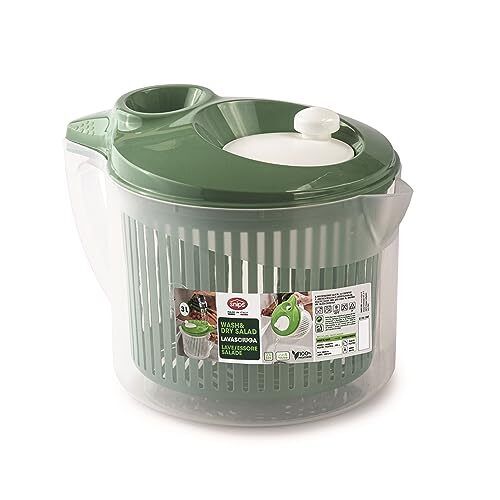 Snips Salad Spinner Lava & Asciuga Centrifuga per Insalata con Scolo dell'Acq...