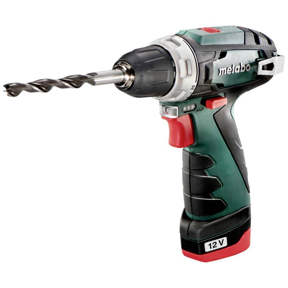Metabo PowerMaxx BS 600079500 Trapano avvitatore a batteria 10.8 V 2 Ah Li-Ion