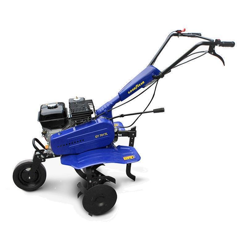 Motozappa motore a scoppio benzina 212cc 7hp fresa 80cm Goodyear gy701tl