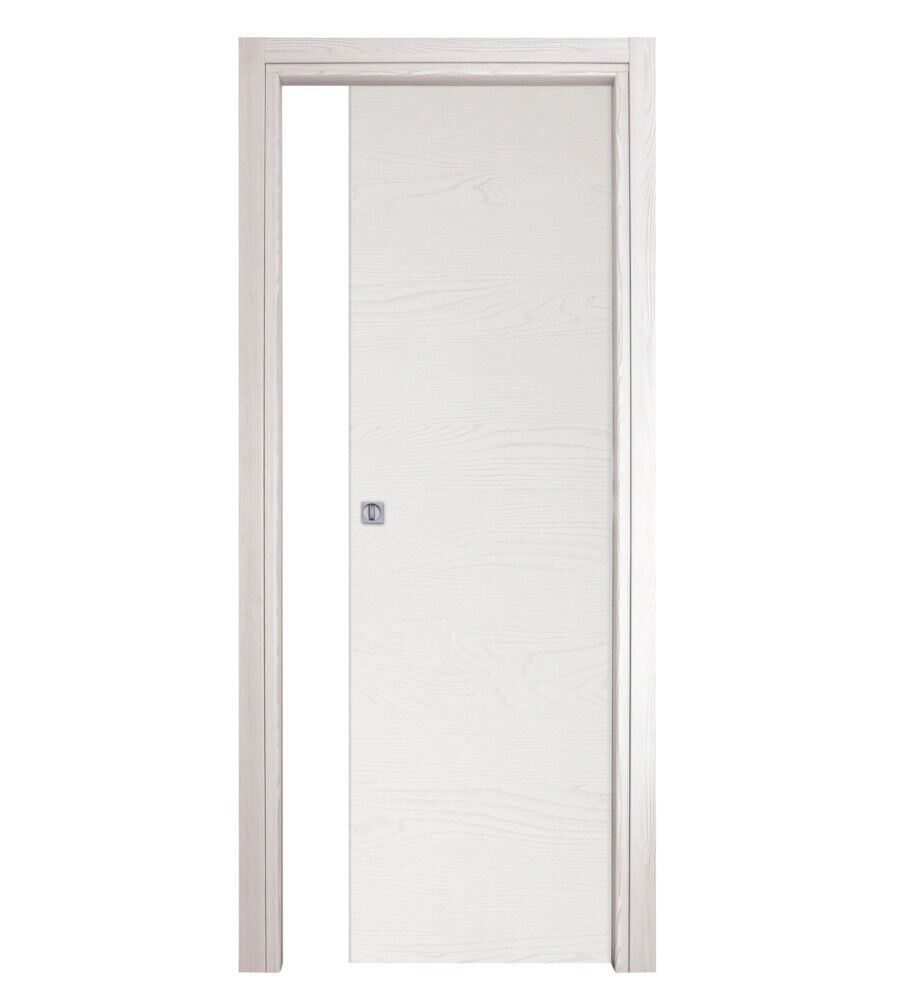 PORTA SCORREVOLE DA INTERNO FRASSINO BIANCO, 80X210 CM