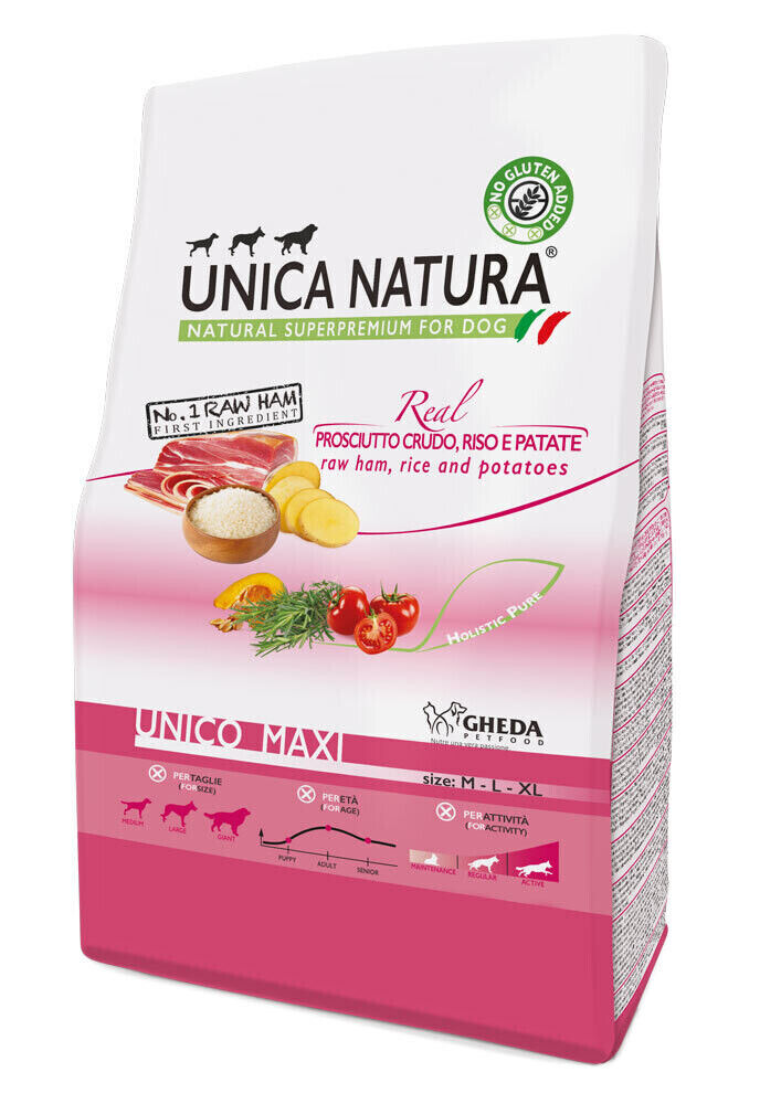 Gheda - Unico Maxi Dry - Prosciutto crudo, riso e patate 12kg