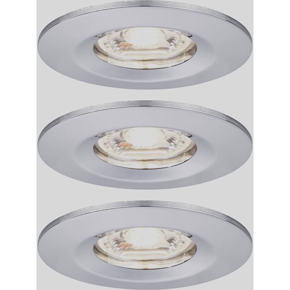 Paulmann 94303 EBL Nova mini Coin Lampada LED da incasso Kit da 3 4 W Cromo