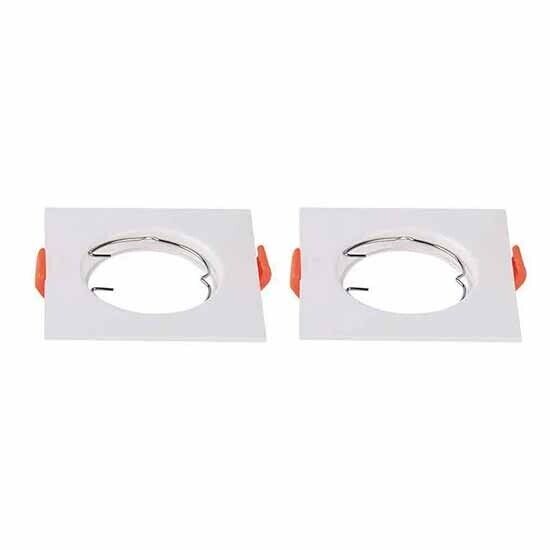V-TAC VT-930 Portafaretto led da incasso quadrato policarbonato bianco box 2pcs