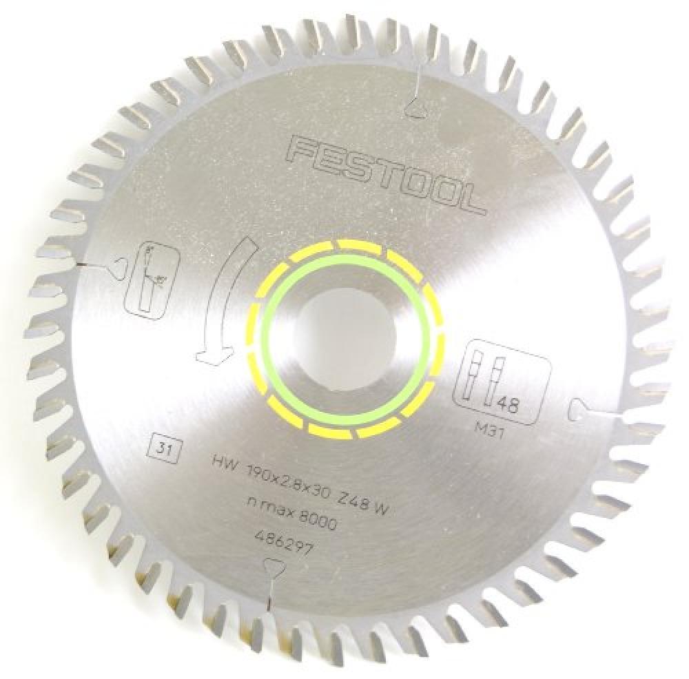 (TG. 190 mm) Festool Hoja de sierra de diente fino 190x2,8x30 W48 - NUOVO