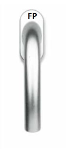 MANIGLIA FINESTRE - BALCONE DK SICMA MOD SKY COLORE ARGENTO ALLUMINIO 05AG71