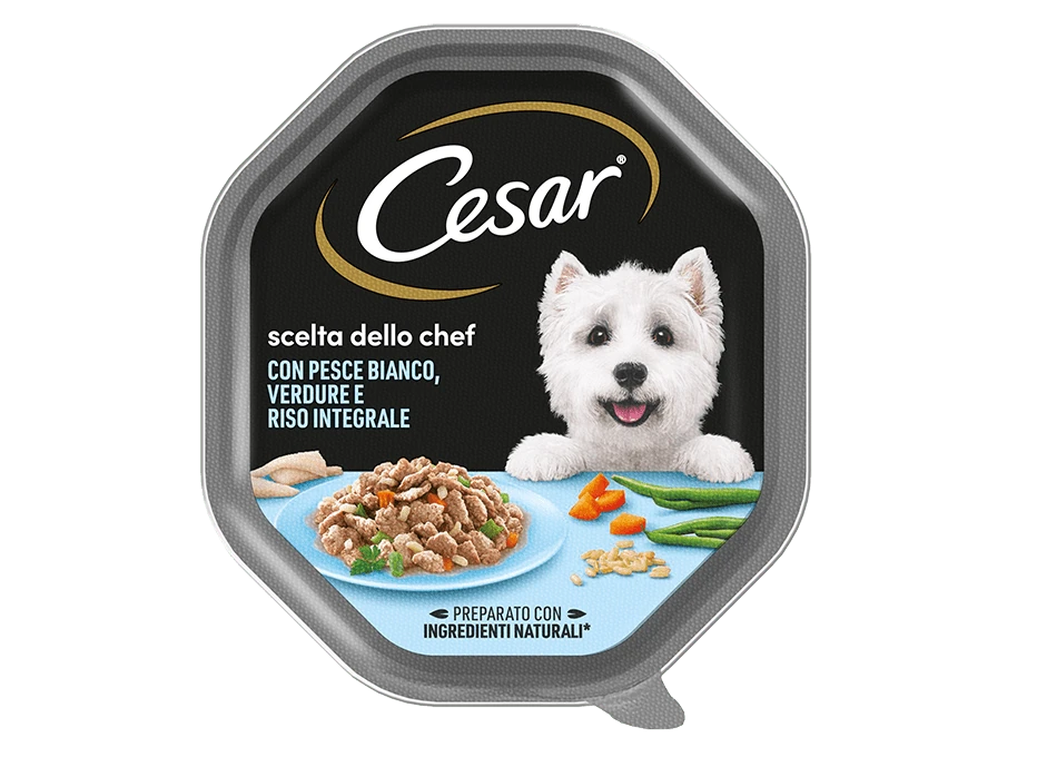 Cesar Scelta dello Chef con Pesce Bianco, Verdure e Riso integrale 150 gr