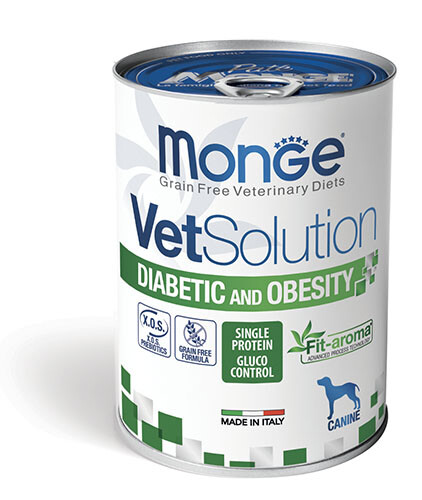 Canine Diabetic-Obesity  - Monge Vet Solution - Lattina 0,4 Kg