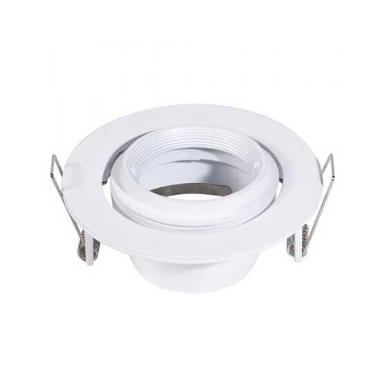V-TAC VT-700 portafaretto orientabile zoom fitting incasso rotondo bianco per la