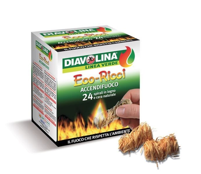 Daviolina Accendifuoco Eco Ricci Confezione da 24 pz
