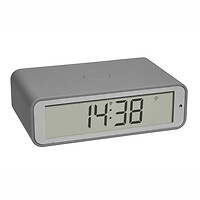 TFA Twist Digital alarm clock Rectangle Grey Plastic 12/24h 60.2560.15