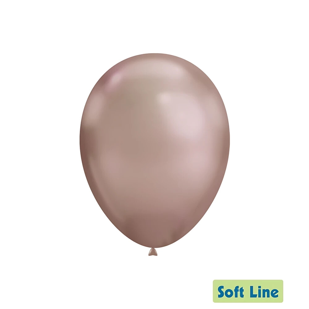Palloncini Soft Line Cromati 12 pollici (30cm) colore Rosa Gold 118, 50pz.