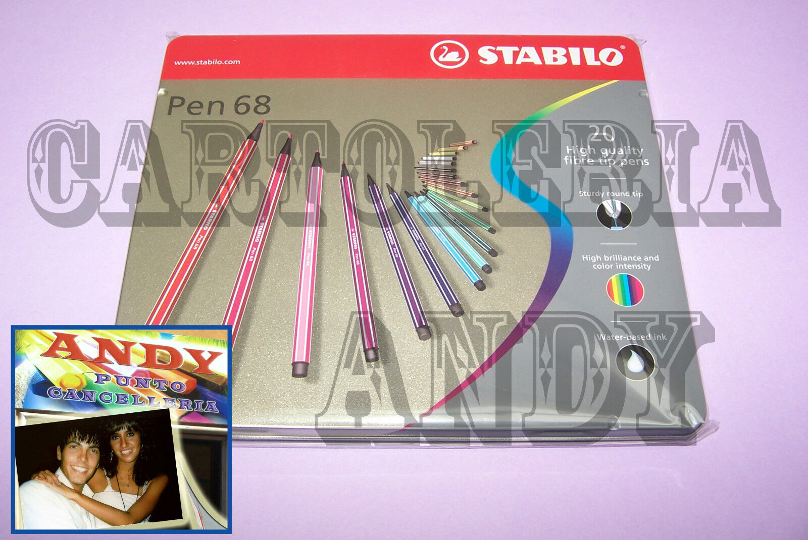 PENNARELLI PEN 68 - STABILO - (CONF. DA 20 IN METALLO) - COD 6820-6