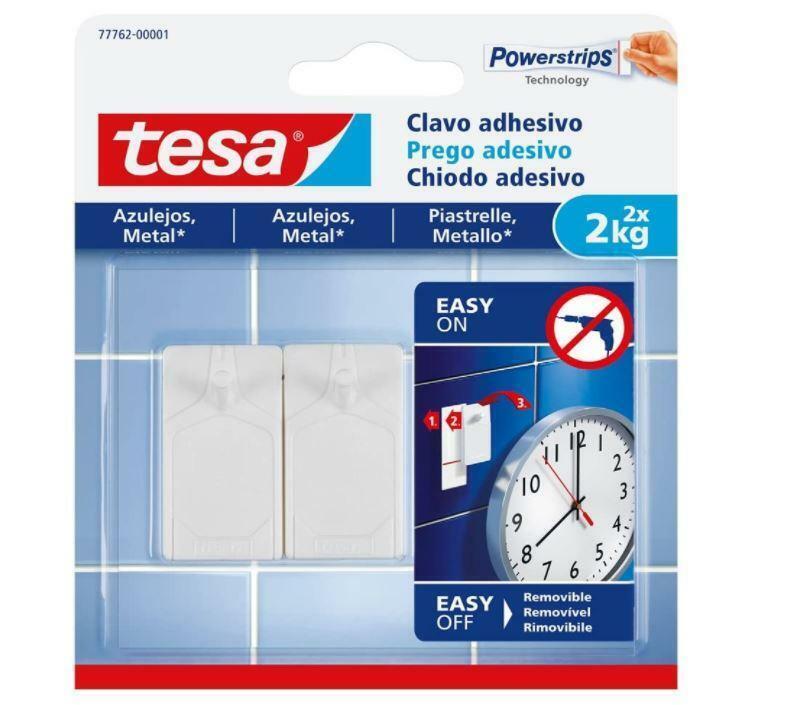 TESA 2 CHIODI ADESIVI+3 STRISCE 2KG 77762-00001-00