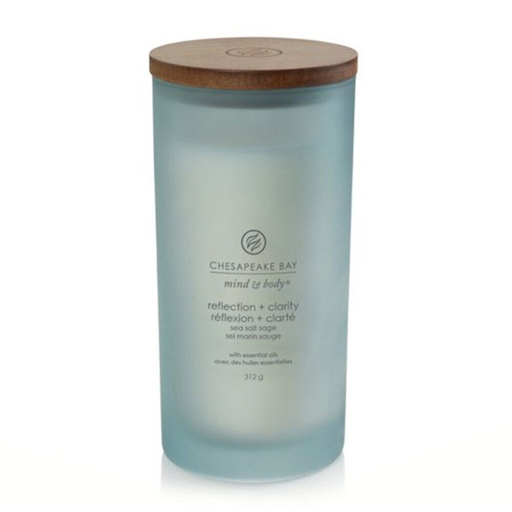 Yankee Candle Reflection & Clarity - Candela Sale Marino e Salvia Grande, 355g