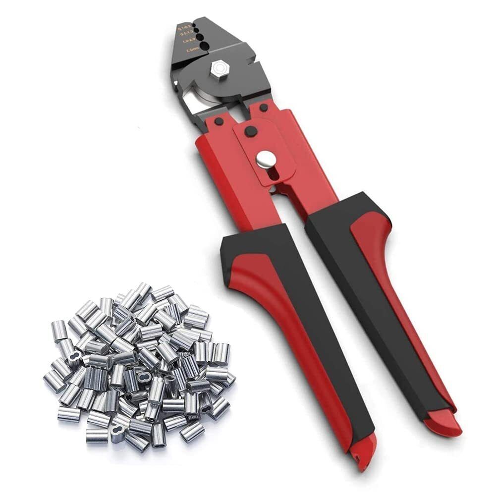 Pinza a crimpare per filo da pesca Pinza a mano da pesca 0.1mm-2.2mm Swager P...