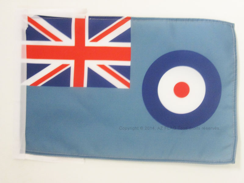 BANDIERA ROYAL AIR FORCE 45x30cm - BANDIERINA RAF ENSIGN - AERONAUTICA MILITARE