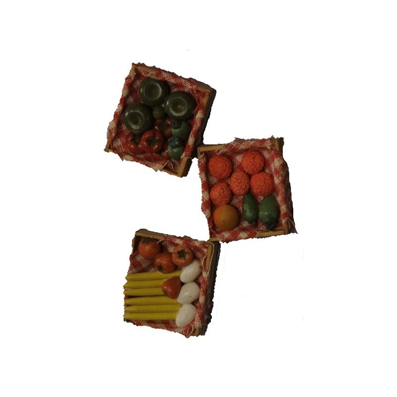 Cassetta con ortaggi 4x3 cm