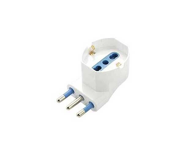 ADATTATORE SALVASPAZIO SCHUKO BIANCO FLOWP 8113/F