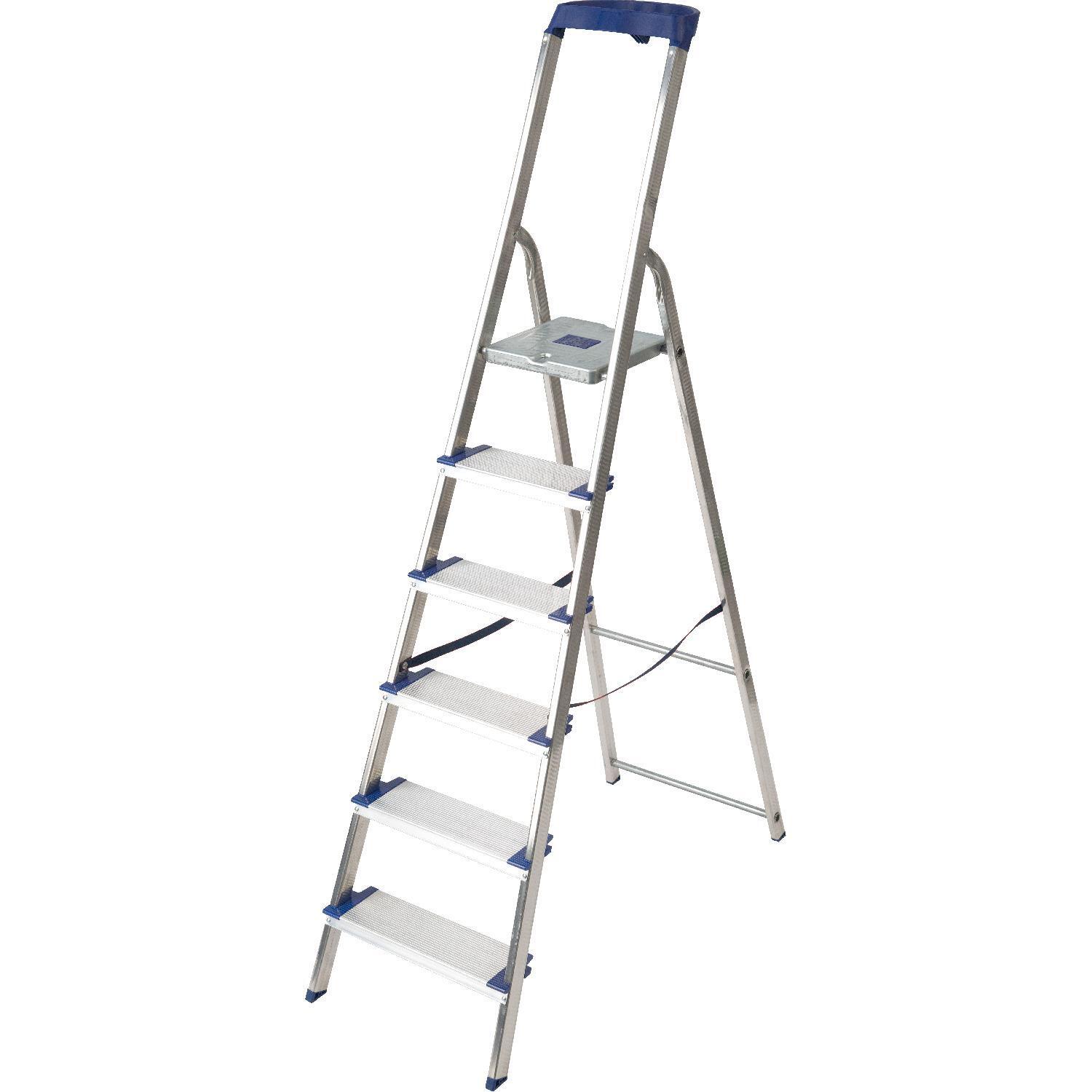 FACAL Scala in Alluminio Gamma Maxi 6 Gradini Portata max 150 Kg 188 cm GM/6M