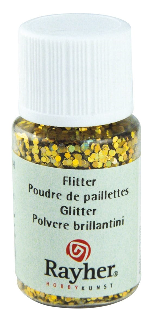 Flitter Ologramma 2mm 10ml Oro  Brillante | Rayher